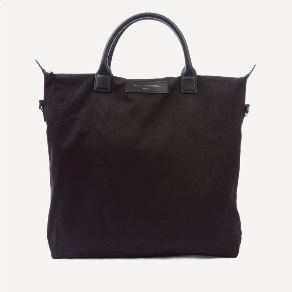 Les Essentials Organic Navy Canvas O’Hare Tote